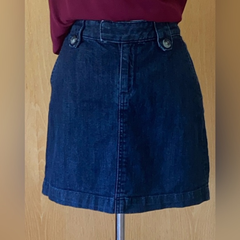 EUC-Banana Republic Denim Mini Skirt